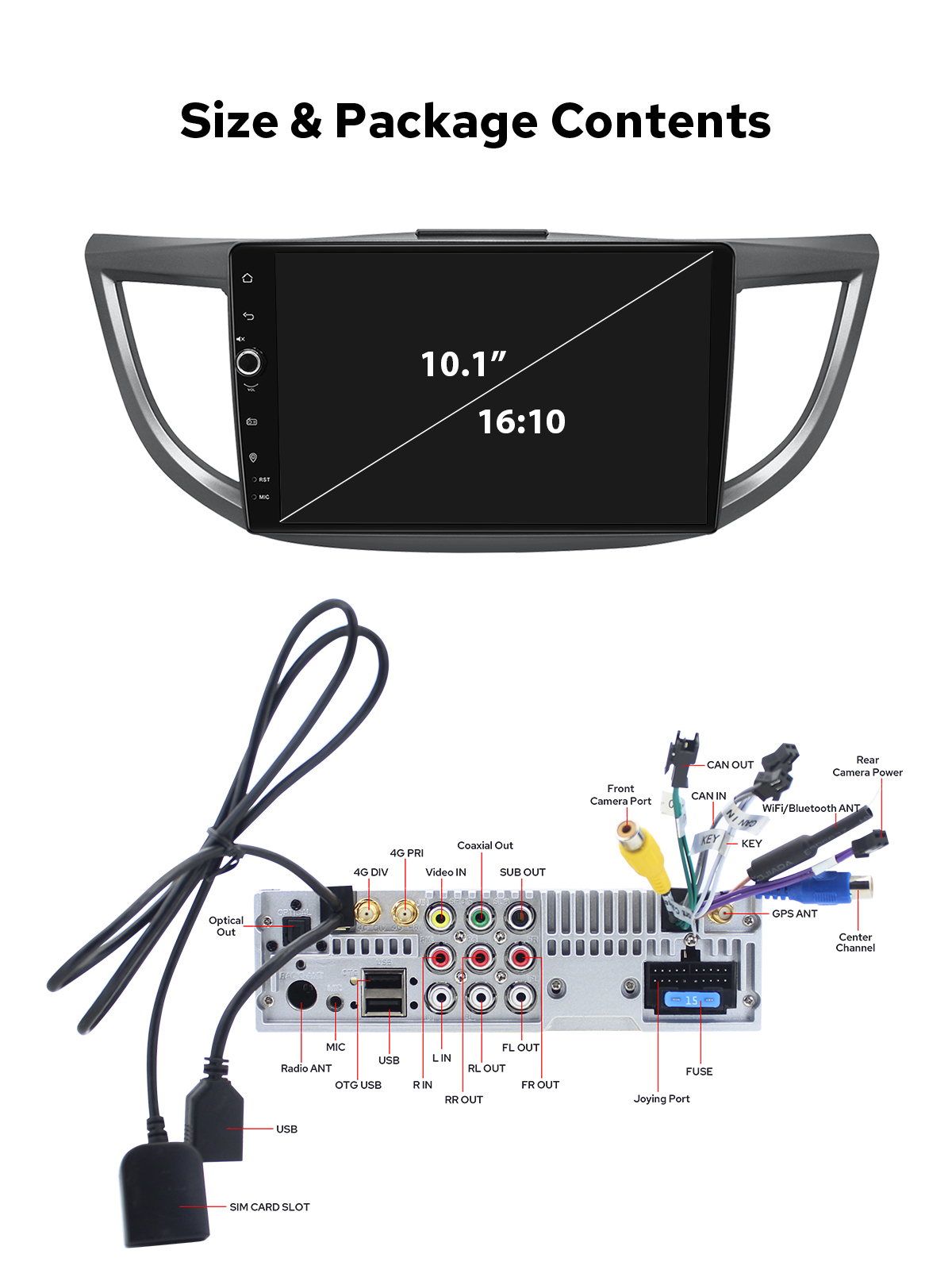  plug and play Honda CRV radio system 